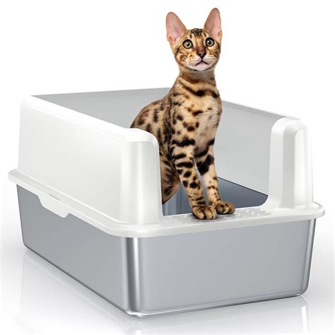 round metal litter box|cat litter box scoop.